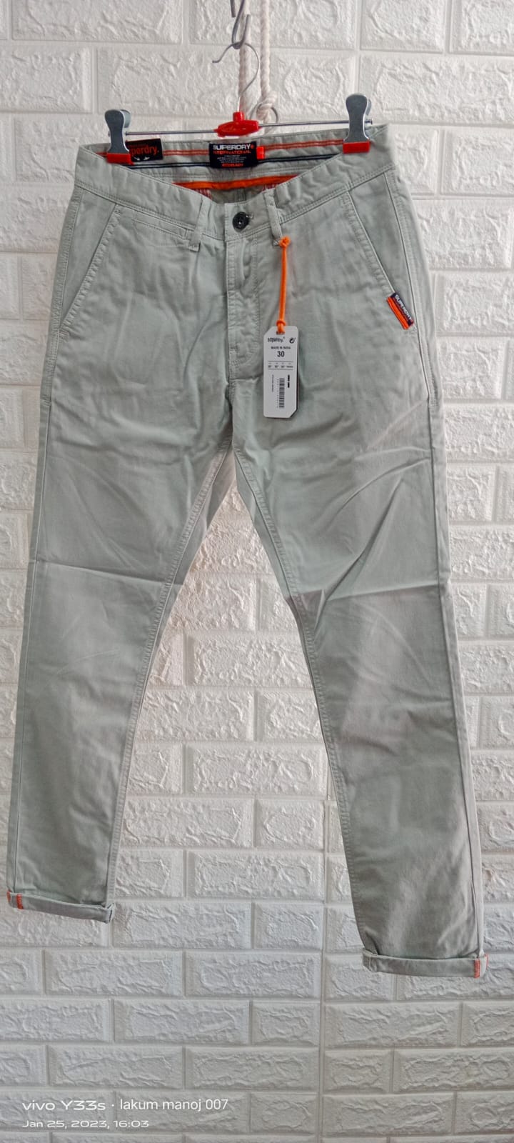 Details View - Super dry cotton chinos photos - reseller bazzar